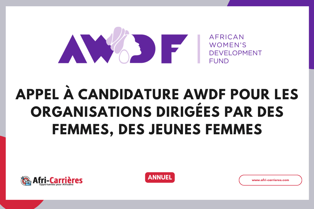 appel a candidature AWDF pour femmes