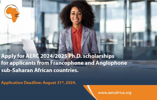 Appel a candidatures Bourses de doctorat AERC pour etudiants africains 2024