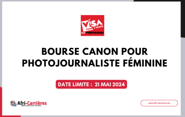 Bourse Canon Femme Photojournaliste