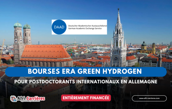 Bourses ERA Green Hydrogen pour postdoctorants internationaux en Allemagne