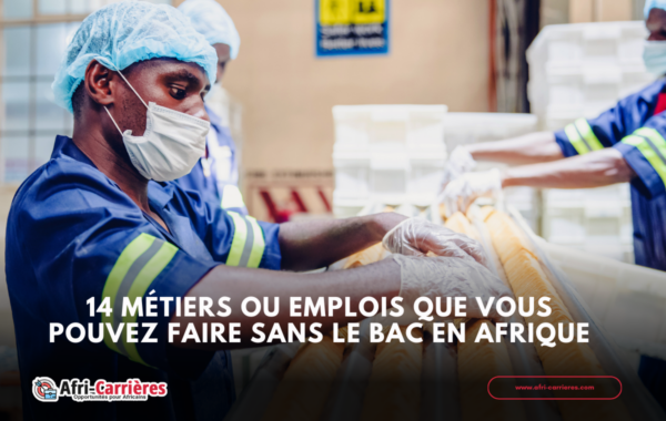 metiers en afrique sans le bac
