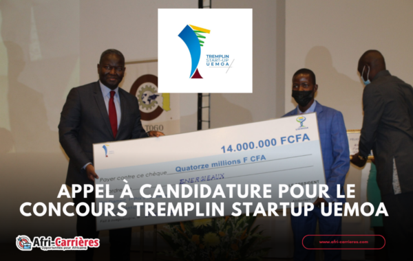 Appel a candidature pour le Concours TREMPLIN STARTUP UEMOA