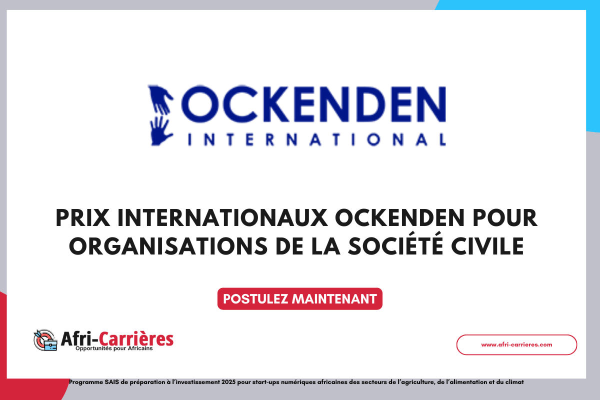 Prix internationaux Ockenden pour organisations de la societe civile