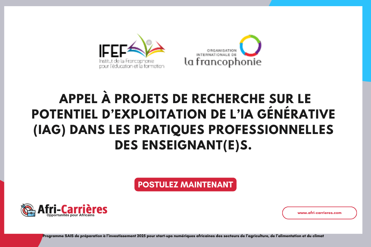 Appel a projet AUF du programme IFADEM