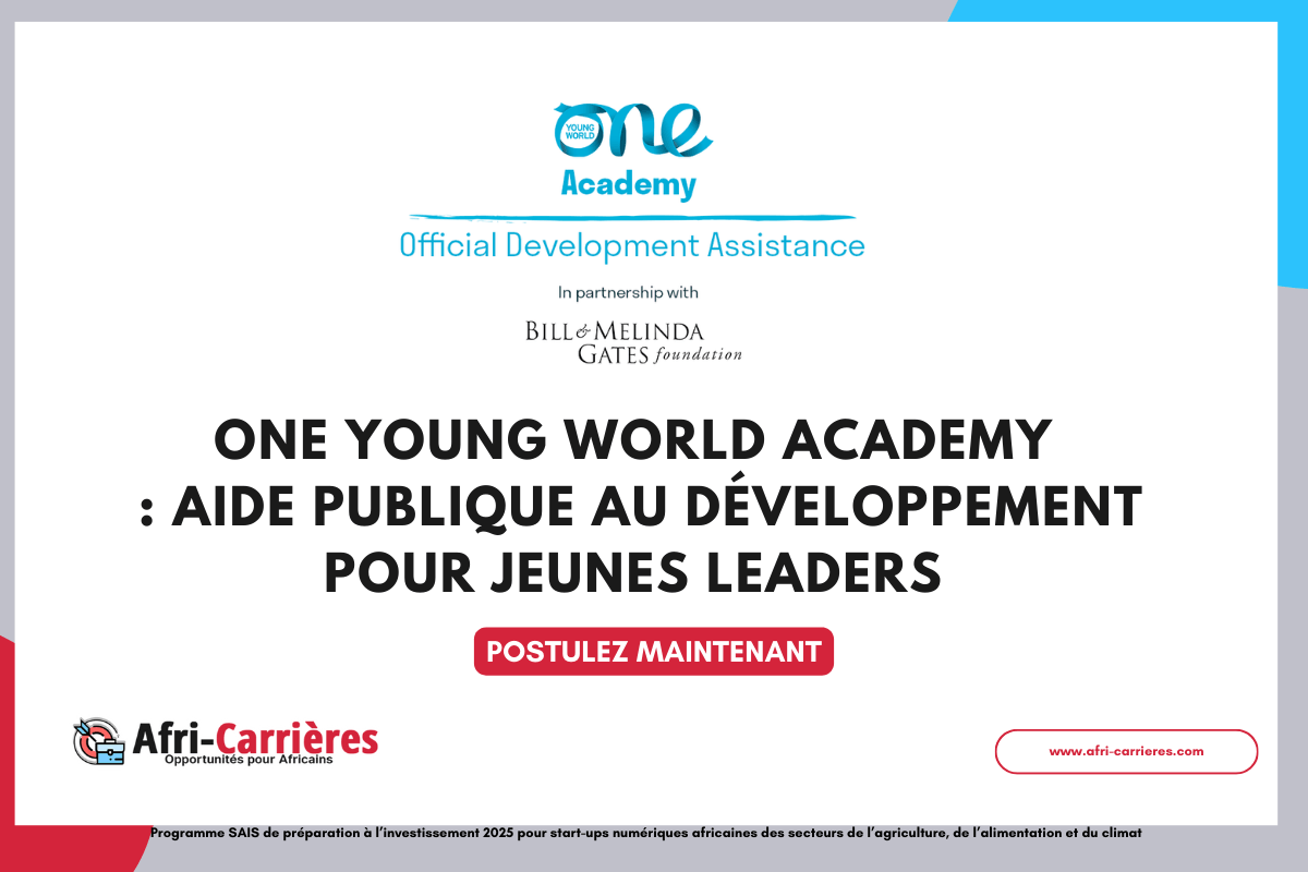 One Young World Academy aide publique au developpement pour jeunes leaders 1