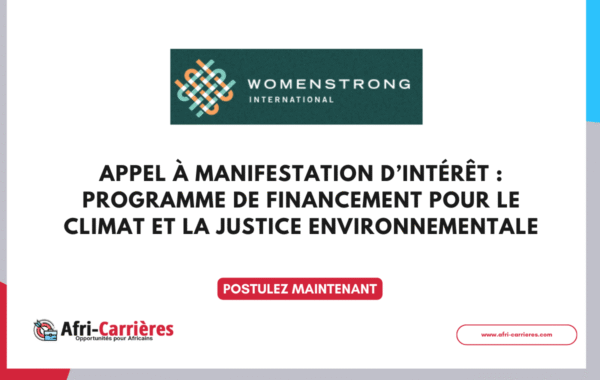 Programme WomenStrong de financement pour le climat et la justice environnementale 2024