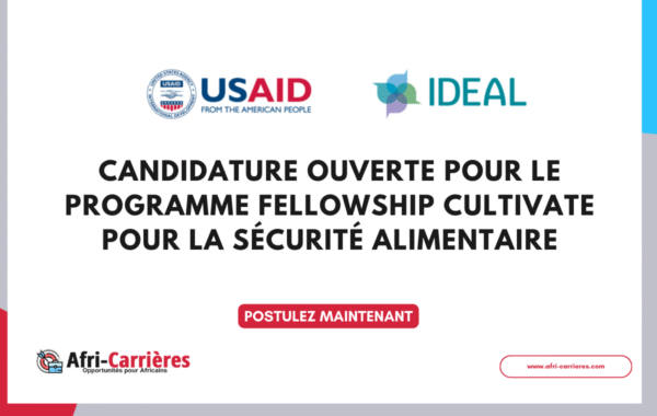 Programme fellowship Cultivate 2025 pour la securite alimentaire