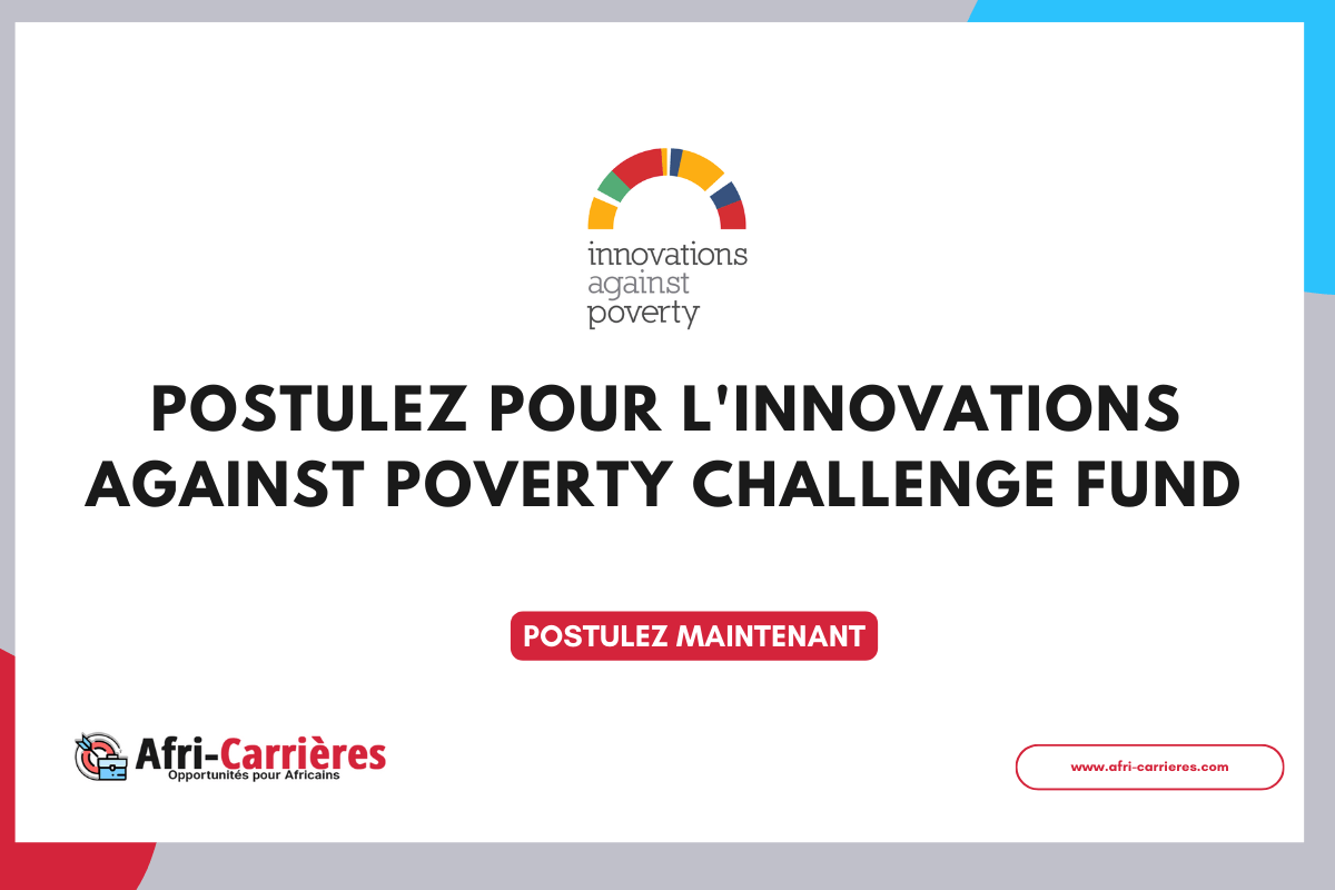 Postulez pour lInnovations Against Poverty Challenge Fund