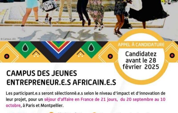 Candidatez pour participer a ledition 2025 du Campus des Jeunes Entrepreneurs.es Africain.e.s