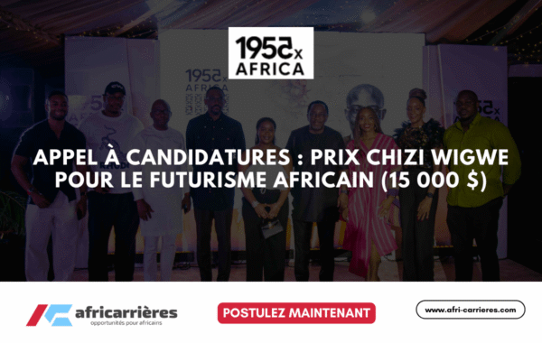 Appel a candidatures Prix Chizi Wigwe pour le futurisme africain 15 000