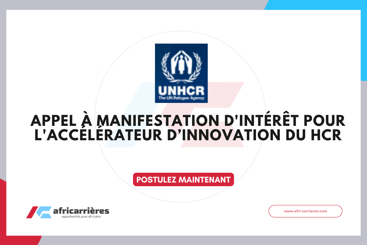 Appel a manifestation dinteret pour lAccelerateur dinnovation du HCR 2026