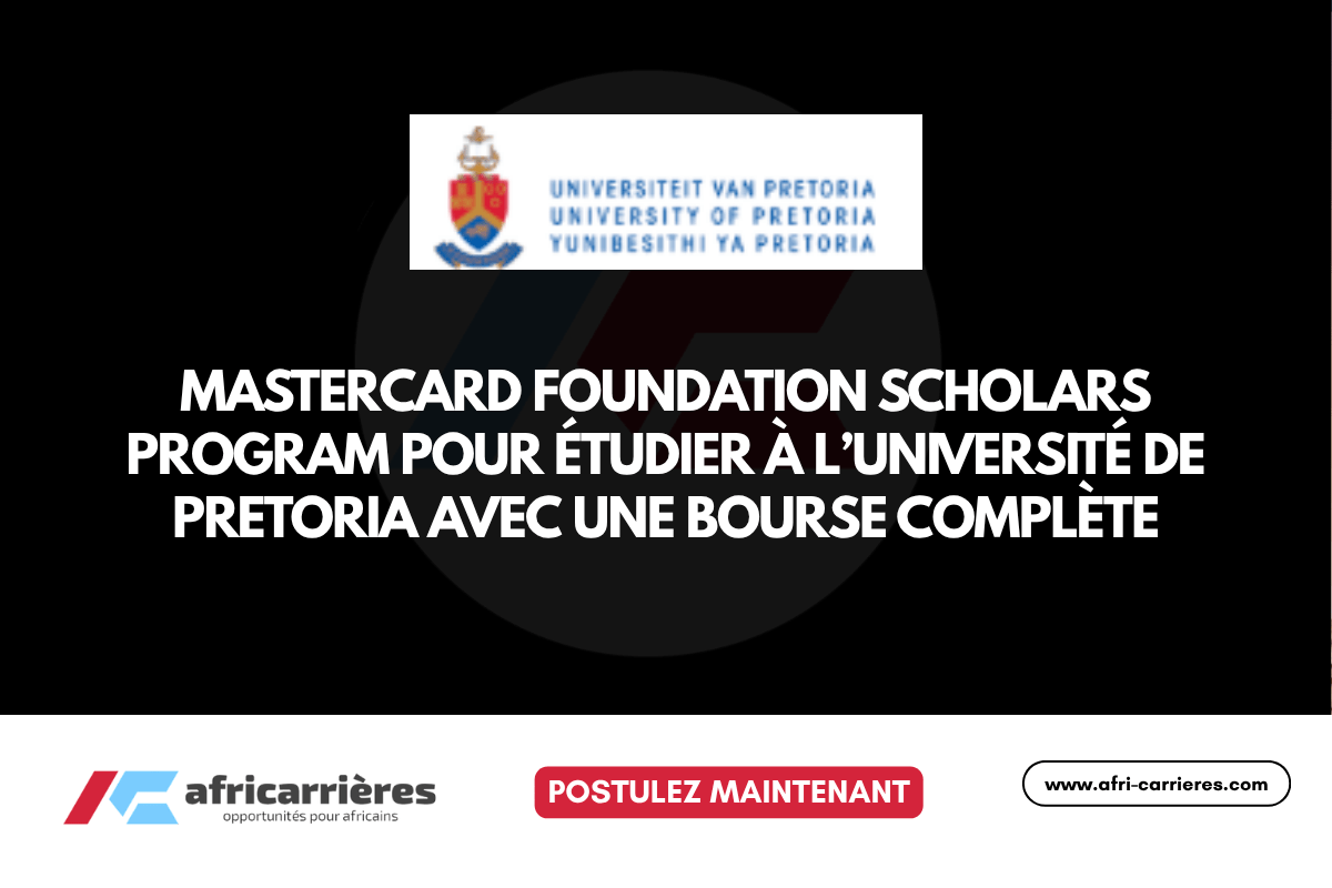 Bourses MCF Pretoria 2026 2027 pour etudiants africains