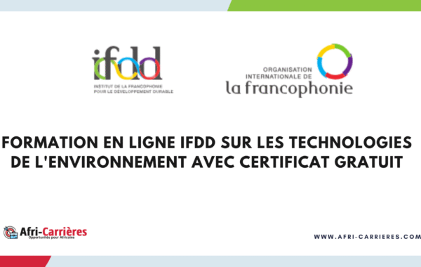 Cours en ligne technologies de lenvironnementde lIFFD