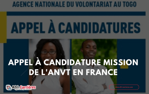 Appel a candidature mission de lANVT en France 1
