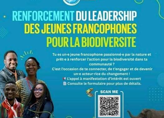 Atelier de Renforcement le leadership des jeunes francophones pour la biodiversite