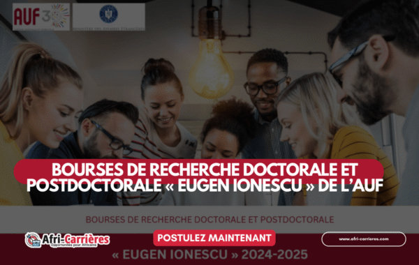 Bourses de recherche doctorale et postdoctorale Eugen Ionescu de lAUF