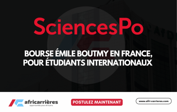 Bourse Emile Boutmy de Sciences Po en France pour etudiants internationaux 2026 2027