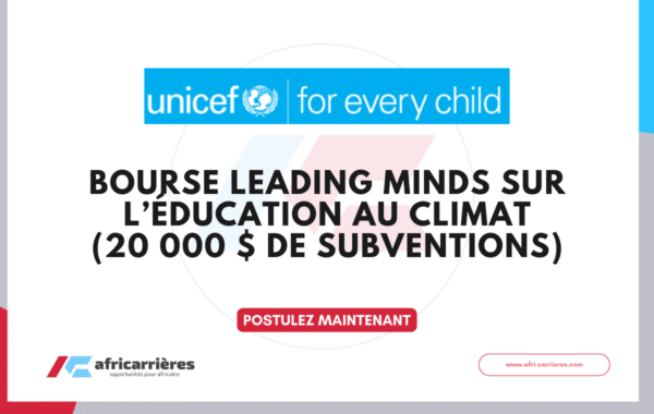 Leading Minds Fellowship 2026 sur leducation au climat