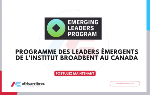 Programme des leaders emergents Emerging Leaders Program 2026 de lInstitut Broadbent au Canada