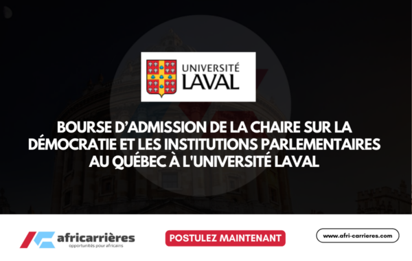 Bourse dadmission de la Chaire sur la democratie et les institutions parlementaires 2026