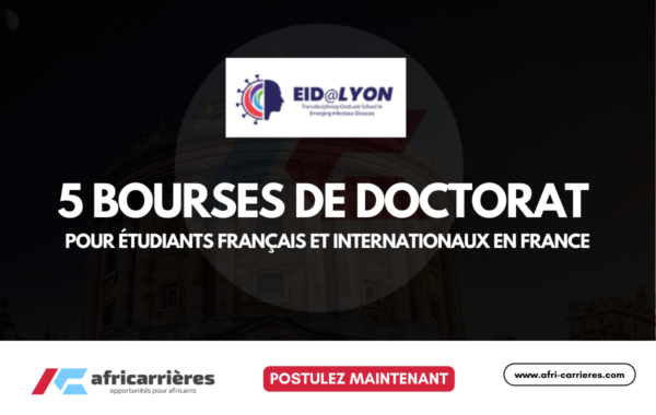 5 bourses de these EID@Lyon pour etudiants francais et internationaux en France