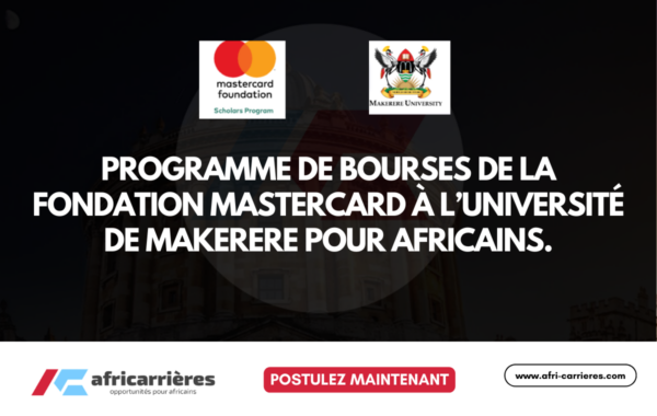 Bourse Mastercard Universite Makerere 2026 pour etudiants africains