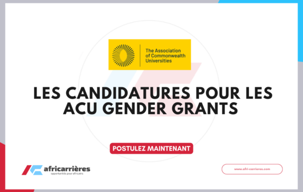 Les candidatures pour les ACU Gender Grants 2026