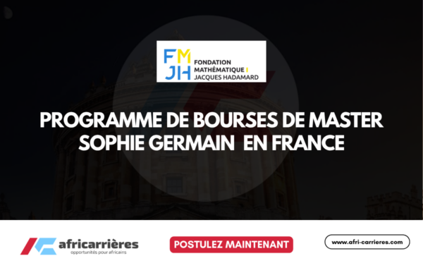 Programme de bourses de Master Sophie Germain 2026 en France