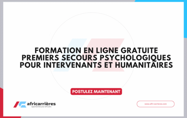 Formation en ligne gratuite Premiers Secours Psychologiques pour intervenants et humanitaires