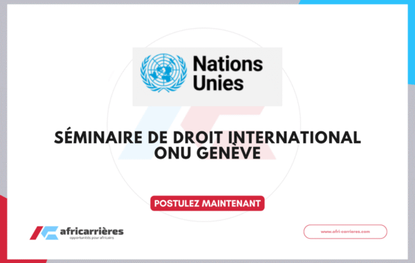 Seminaire de droit international 2026 ONU Geneve