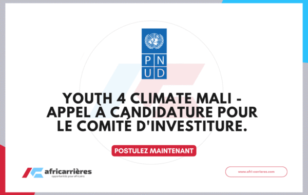 Youth 4 Climate Mali Appel a candidature pour le comite dinvestiture. 2026