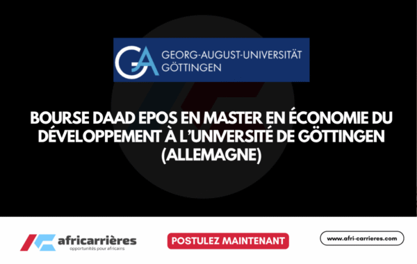 DAAD EPOS Scholarship 2027 Master en Economie de developpement a lUniversite de Gottingen