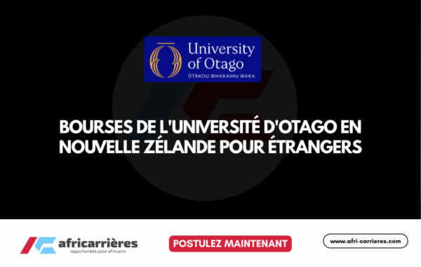 University of Otago Scholarships 2026 en Nouvelle Zelande pour etrangers