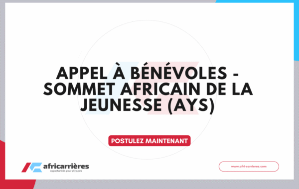 Appel a benevoles Sommet Africain de la Jeunesse AYS 2026