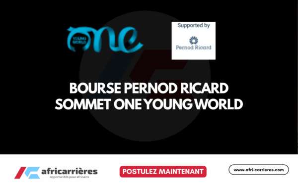 Bourse Pernod Ricard 2026 Sommet One Young World a Cape Town Financee