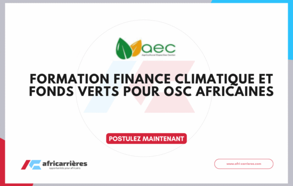 Formation finance climatique et fonds verts pour OSC africaines 2026