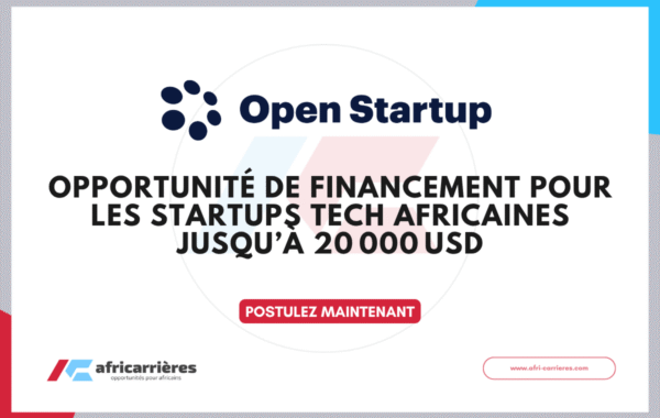 Open Startup Science Road 2026 offre des financement pour startups tech en Afrique