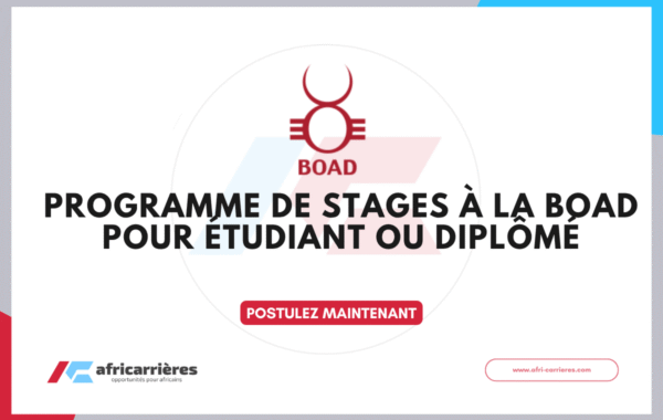 Opportunite de stage a la BOAD Programme de stages 2026 pour etudiant ou diplome