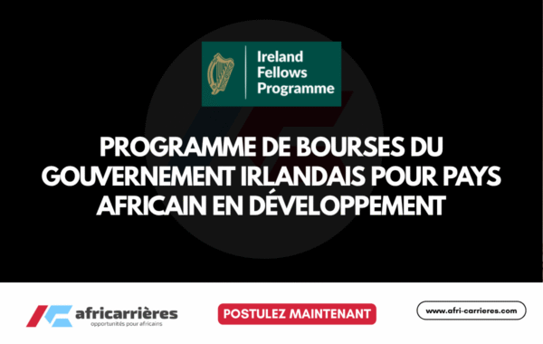 Programme de bourses du gouvernement Irlandais pour pays africain en developpement 2026