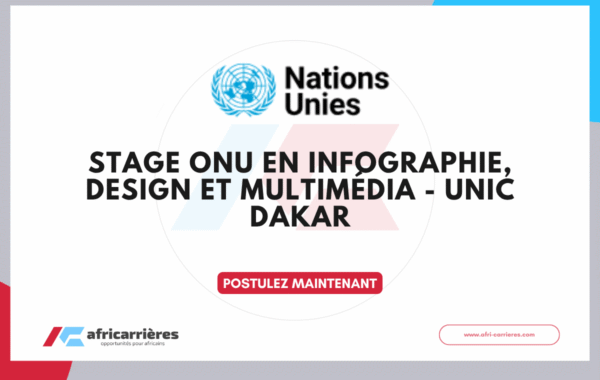 Stage ONU en infographie design et multimedia UNIC Dakar 2026