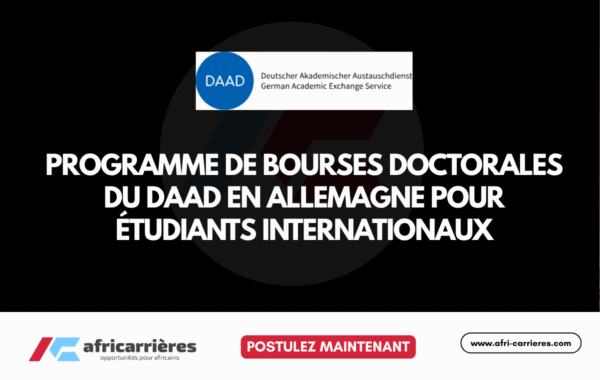programme de bourses doctorales du DAAD en allemagne pour etudiants internationaux 2026